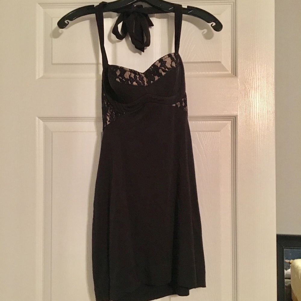 Adorable Short Black Dress